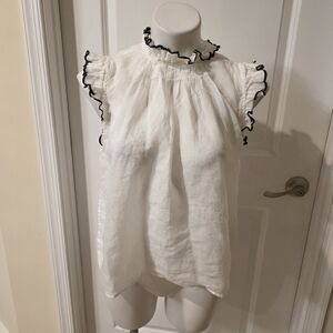 Frame Blouse Size Medium With Back Buttons